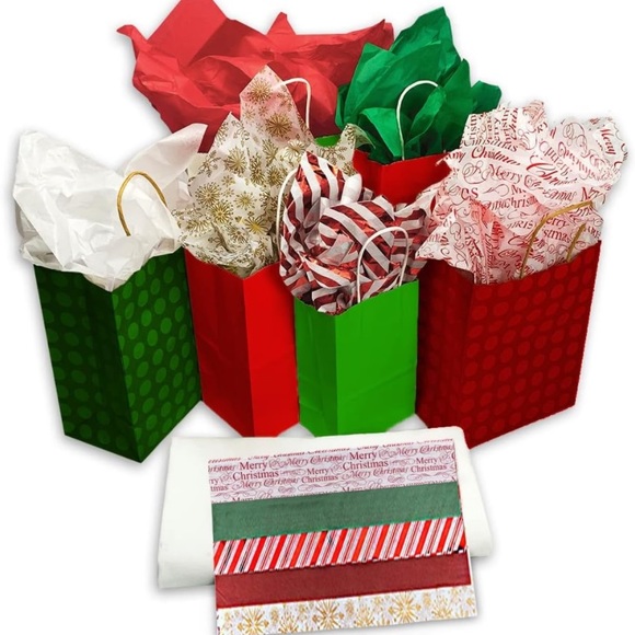 Christmas Tissue Paper With Foil 102 Sheets 20x20 Inch - Picture 3 of 4